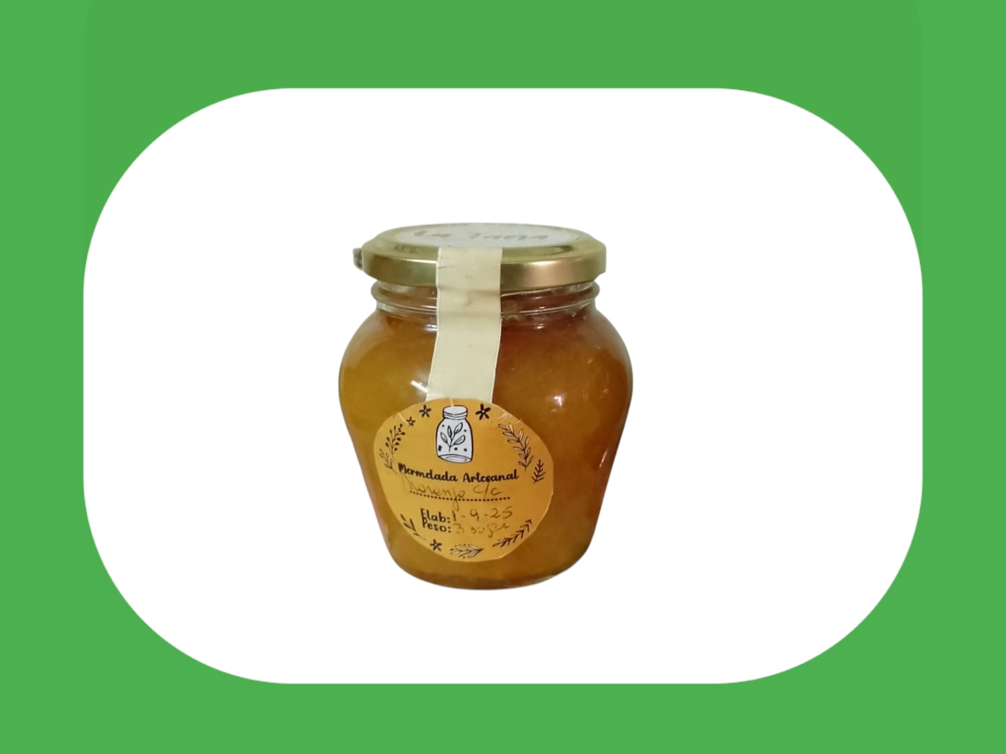 Mermelada artesanal "La tana" de frutillas