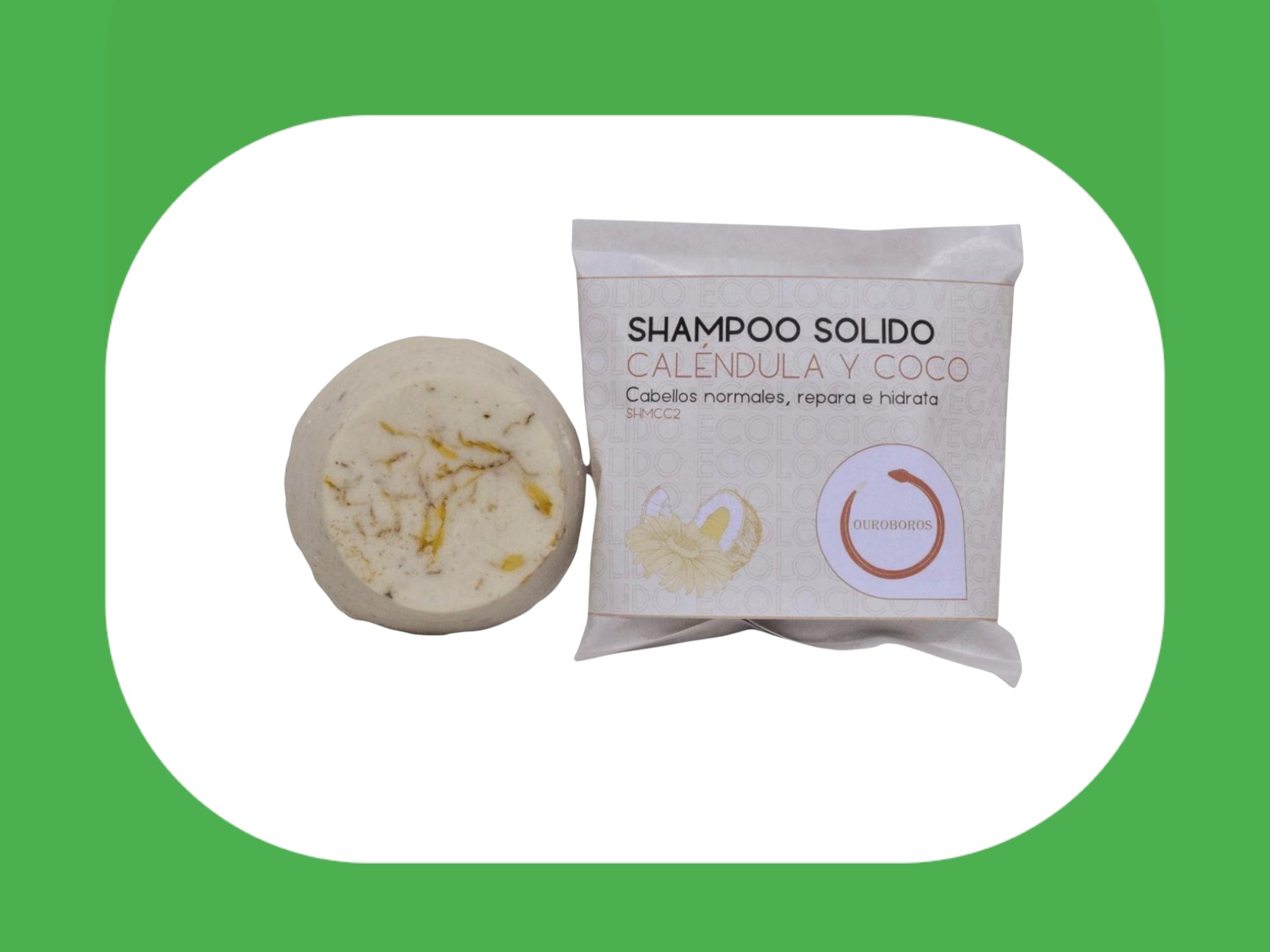 Shampoo de caléndula y coco