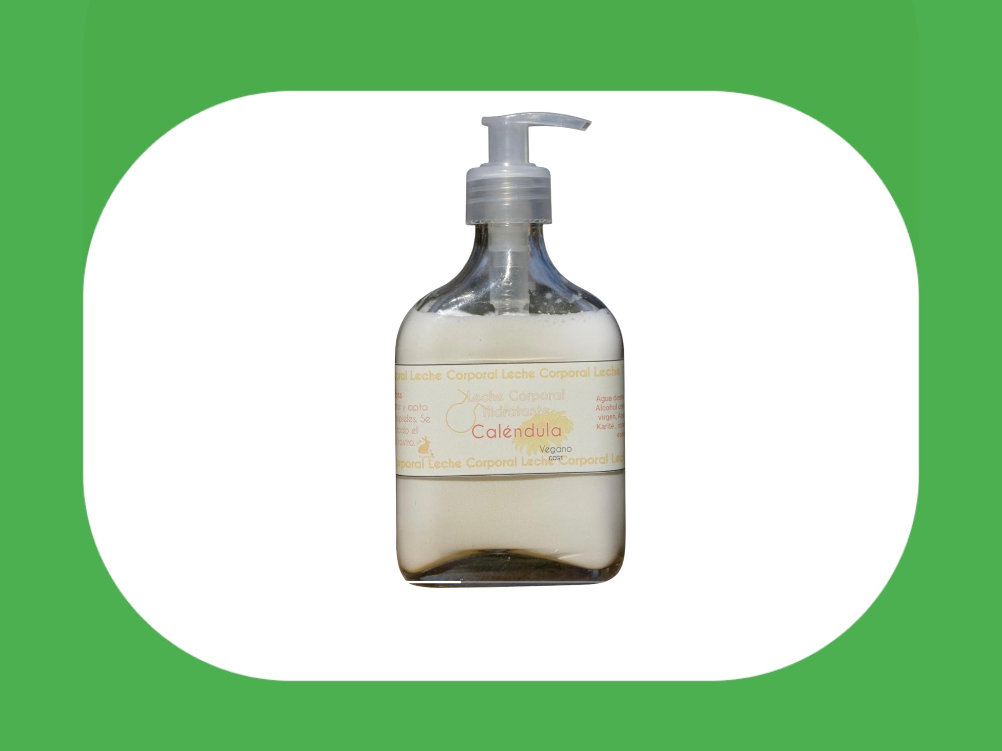 Leche corporal hidratante de calendula