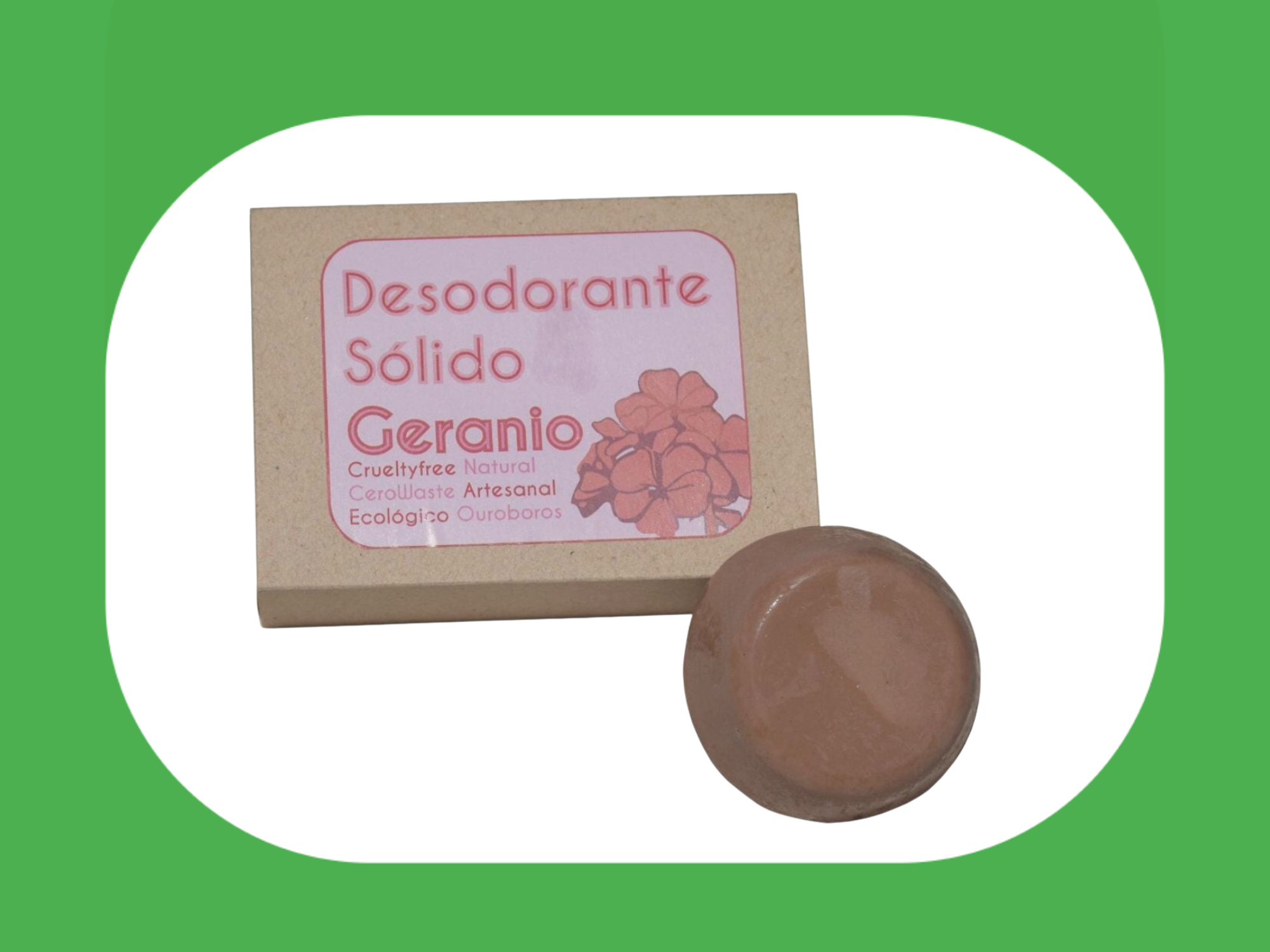 Desodorante sólido de geranio