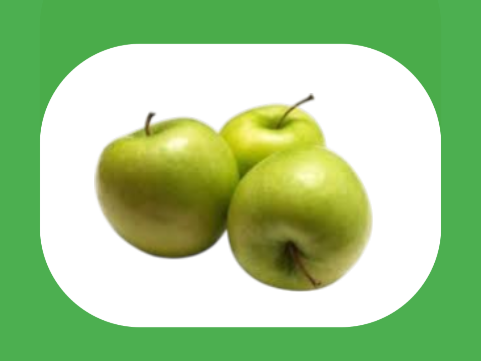Manzana verde agroecológica